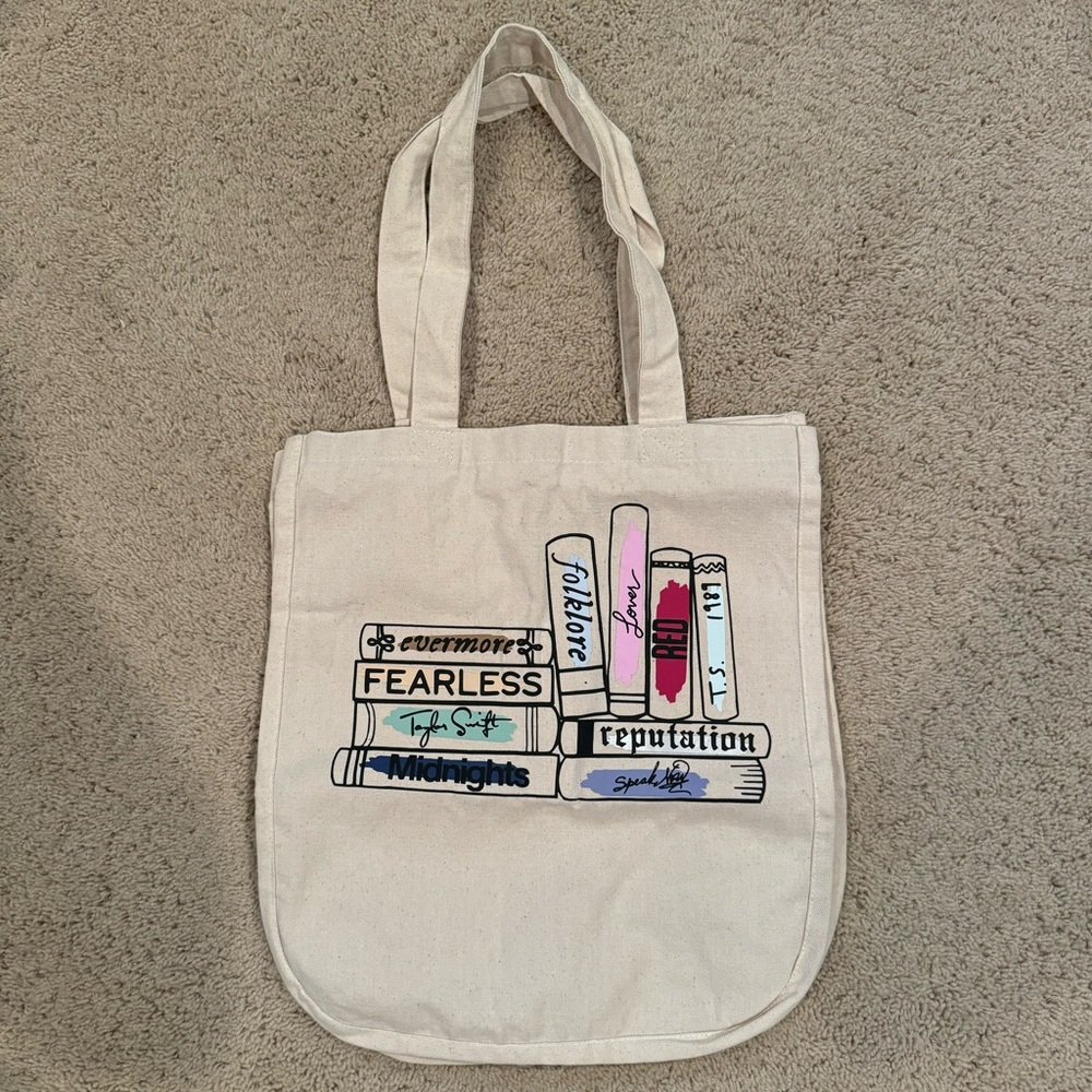 Canvas Tote Bag - Taylor Swift Eras Book Design